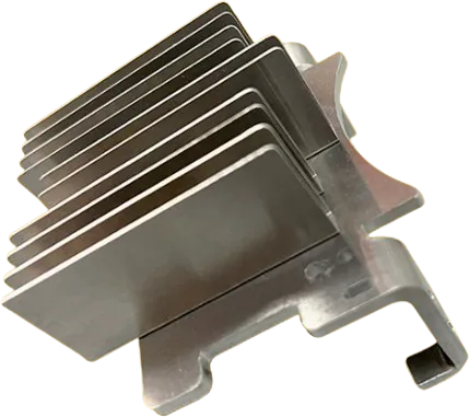 Aluminum heatsink bracket for thermal management applications.