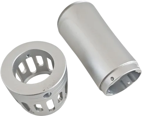 CNC machined aluminum housings.
