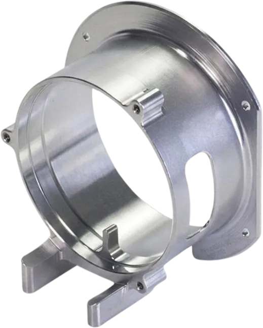 Clear zinc plated steel housing with a silver-white finish.
