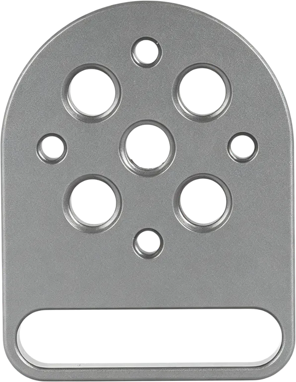 Uncoated fabricated steel plate before powder coating.